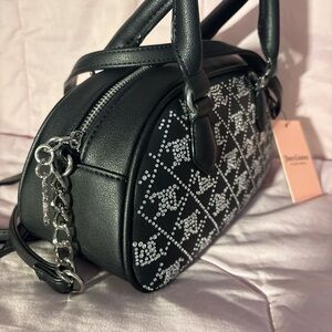 Juicy Couture Black and Silver Studded Shoulder Bag